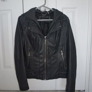 Black Rivet Leather Jacket